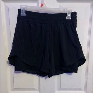 Black lululemon shorts - track that high rise lined 5”